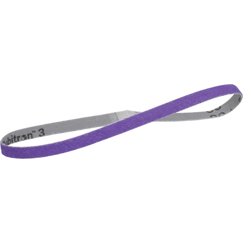 Cubitron 3 Cloth Belt 1184F, 1/2" W x 24" L, Ceramic, 80+ Grit R.M.G. Prévention