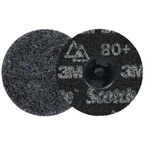 Scotch-Brite Roloc Precision Heavy Duty Surface Conditioning Disc, HD-DR, 3" Dia., 80+ Grit, Ceramic R.M.G. Prévention