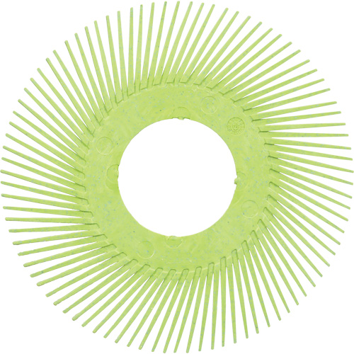 Brosse radiale en soies de pr&eacute;cision type A PN-RB sans adaptateur Scotch-Brite, C&eacute;ramique, Grain 50+, 6" dia. R.M.G. Prévention