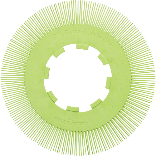 Brosse radiale en soies de pr&eacute;cision type S PN-RB sans adaptateur Scotch-Brite, C&eacute;ramique, Grain 50+, 8" dia. R.M.G. Prévention