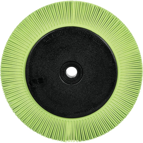 Brosse radiale en soies de pr&eacute;cision type S PN-RB avec bride Scotch-Brite , C&eacute;ramique, Grain 50+, 8" dia. R.M.G. Prévention