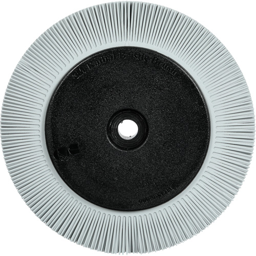 Brosse radiale en soies de pr&eacute;cision type S PN-RB avec bride Scotch-Brite , C&eacute;ramique, Grain 120+, 8" dia. R.M.G. Prévention