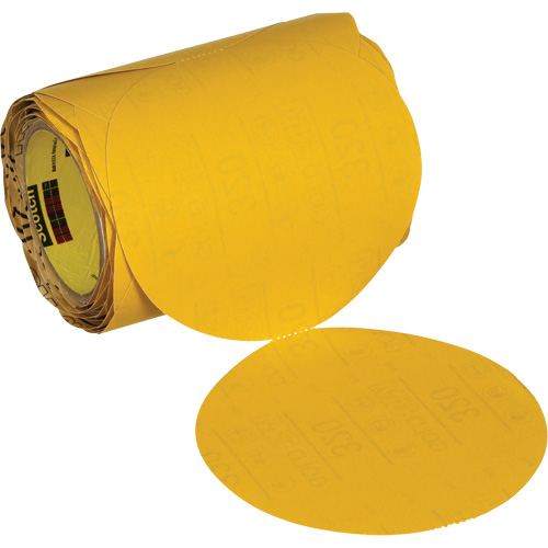 Stikit Gold Abrasive Disc Roll 09317, 6" Dia., 320 Grit, Aluminum Oxide R.M.G. Prévention