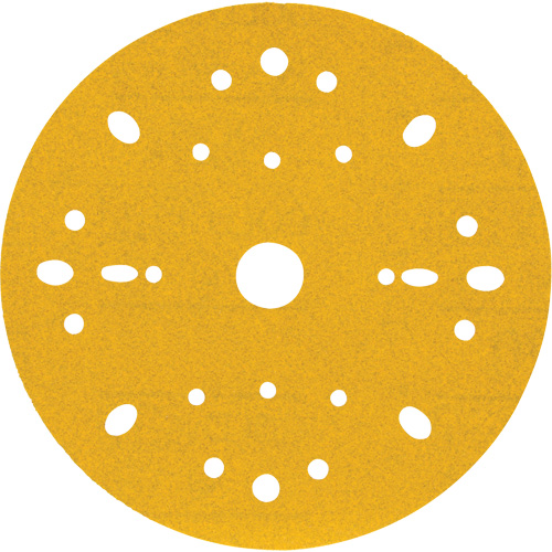 Disque abrasif dor&eacute; Hookit, dia 6", Grain 240, Oxyde d'aluminium, Poids C R.M.G. Prévention