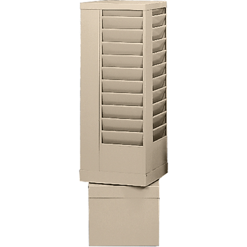 Literature Storage Racks, Rotating, 44 Slots, Steel, 14-1/8" W x 14-1/8" D x 48-1/2" H R.M.G. Prévention