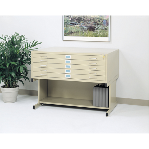 Steel Plan Files, 5 Drawers, 46-3/8" W x 35-3/8" D x 16-1/2" H R.M.G. Prévention