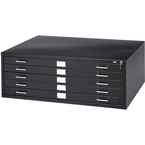 Steel Plan Files, 5 Drawers, 46-3/8" W x 35-3/8" D x 16-1/2" H R.M.G. Prévention