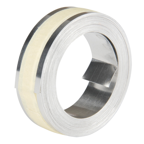 Ruban d'aluminium pour &eacute;tiquetage en relief, 12,7 mm x 16', Aluminium R.M.G. Prévention
