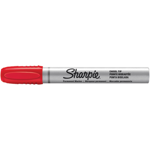 Permanent Markers - Berol Liquid Tip, Red, Chisel Tip R.M.G. Prévention