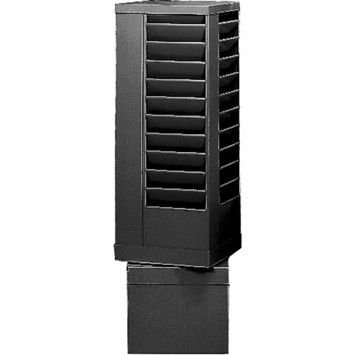Literature Storage Racks, Rotating, 44 Slots, Steel, 14-1/8" W x 14-1/8" D x 48-1/2" H R.M.G. Prévention