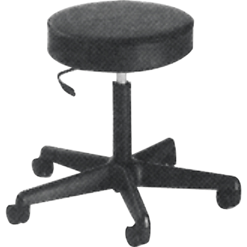 900 Series Task Stool, Mobile, Adjustable, 23" - 33", Vinyl Seat, Black R.M.G. Prévention