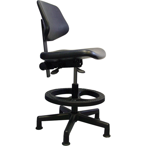 Ergonomic Seating, Polyurethane, Black, 250 lbs. Capacity R.M.G. Prévention