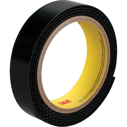 Fastener SJ3527N, Loop, 50 yds x 1", Adhesive, Black R.M.G. Prévention