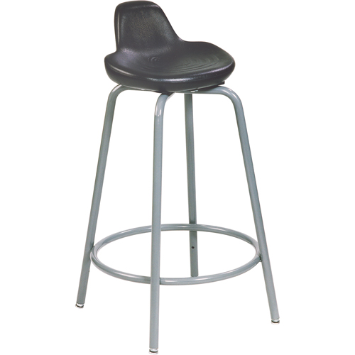 500 Series Stool, Sit/Stand, Adjustable, 25" - 33", Polyurethane Seat, Black R.M.G. Prévention