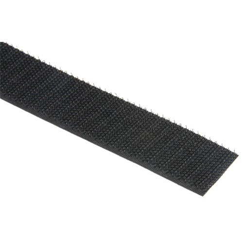 Fastener Strip, Hook, 50 yds x 1", Sew-On, Black R.M.G. Prévention