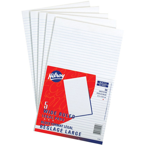 Tablettes de papier blanc R.M.G. Prévention
