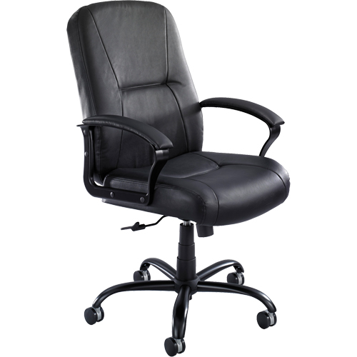 Serenity Big & Tall Chair, Leather, Black, 500 lbs. Capacity R.M.G. Prévention