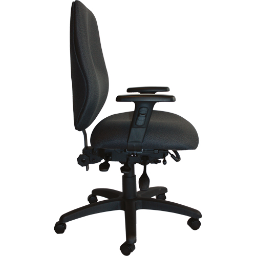 Chaises ergonomiques robustes Cierra , Tissu, Noir, Capacit&eacute; 400 lb R.M.G. Prévention