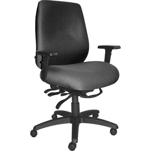 Chaises ergonomiques robustes Cierra , Tissu, Gris, Capacit&eacute; 400 lb R.M.G. Prévention