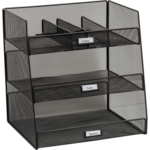 Onyx Break Room Supplies Organizer R.M.G. Prévention