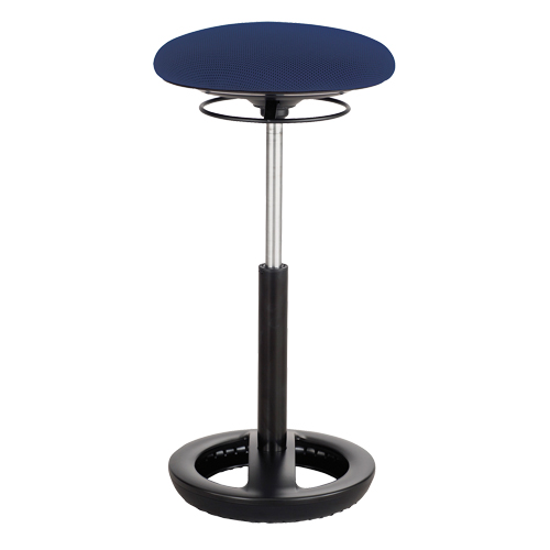 Twixt Ergonomic Chair, Stationary, Adjustable, 22" - 31-3/4", Polyester Mesh Seat, Blue R.M.G. Prévention