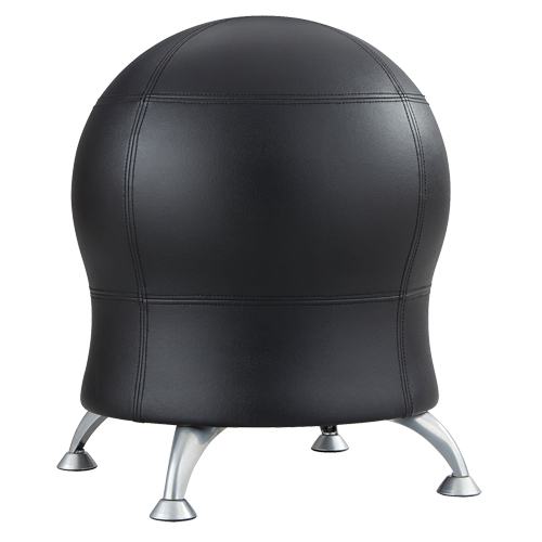 Zenergy Ball Chair, Vinyl, Black, 250 lbs. Capacity R.M.G. Prévention
