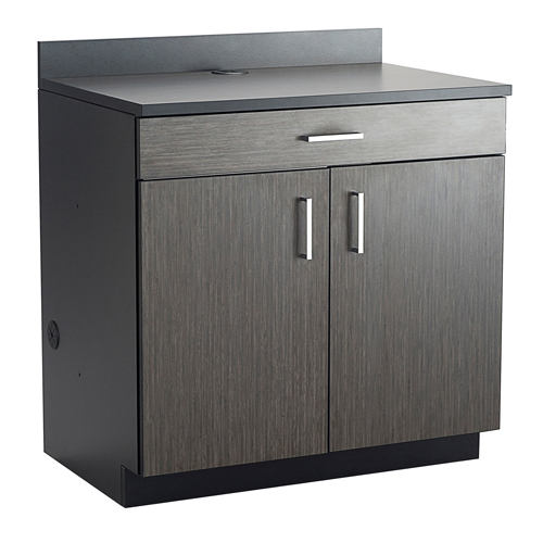 Armoire modulaire de base, M&eacute;lamine, 39" h x 36" la x 25" P, Nuit d'Asie/noir R.M.G. Prévention