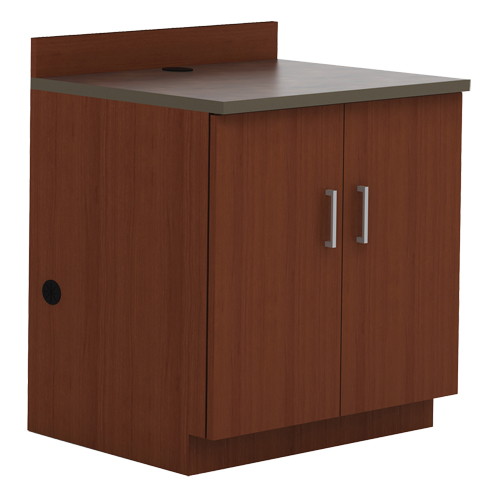 Armoire modulaire de base, M&eacute;lamine, 2 Tablettes, 39" h x 36" la x 25" P, Acajou R.M.G. Prévention