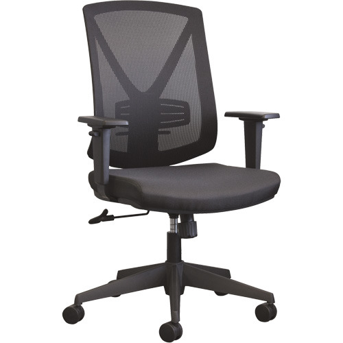 Activ A-47 Synchro Office Chair, Fabric, Black, 275 lbs. Capacity R.M.G. Prévention