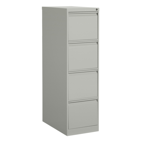 Classeur vertical, Acier, 4 tiroirs, 15-1/7" la x 25" p x 52" h, Gris R.M.G. Prévention
