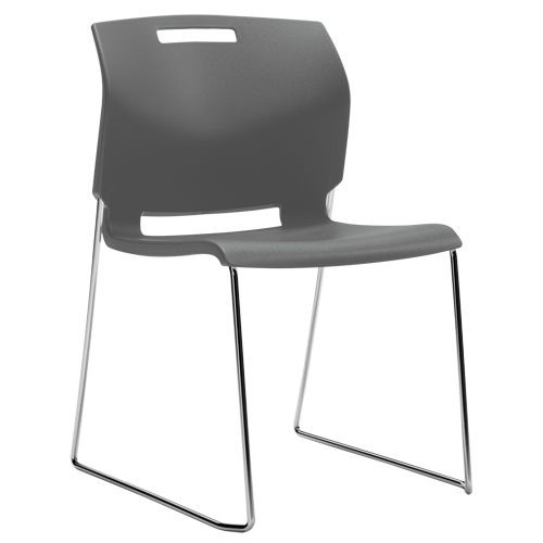 Chaise, Plastique, Hauteur 32-1/2", Capacit&eacute; 300 lb, Gris R.M.G. Prévention