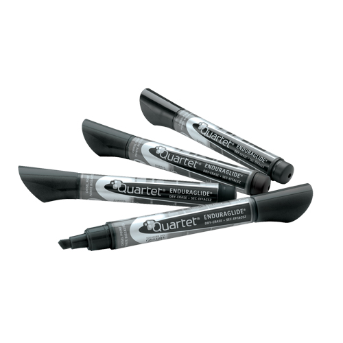 EnduraGlide&reg; Dry-Erase Markers, Black, Chisel Tip R.M.G. Prévention