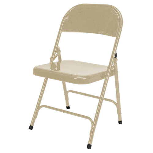 Chaise pliante, Acier, Beige, Capacit&eacute; 300 lb R.M.G. Prévention