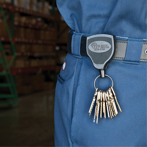 Super48 Heavy-Duty Retractable Key Holder, Polycarbonate, 48" Cable, Belt Clip Attachment R.M.G. Prévention