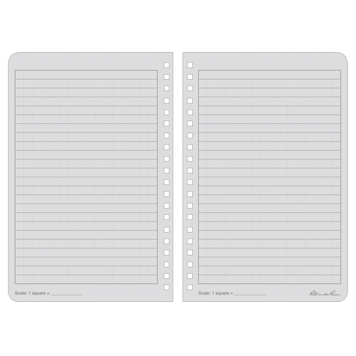 Side-Spiral Notebook, Soft Cover, Black, 64 Pages, 4-5/8" W x 7" L R.M.G. Prévention