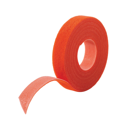 Ruban pour gestion des c&acirc;bles One-Wrap, Boucle et crochet, 25 vg x 3/4", Auto-aggripant, Orange R.M.G. Prévention