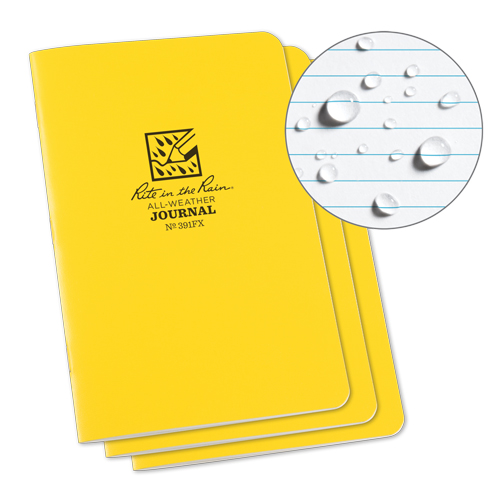 Carnet de notes, Couverture souple, Jaune, 48 Pages, 4-5/8" , 7"  R.M.G. Prévention