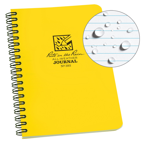Side-Spiral Notebook, Soft Cover, Yellow, 64 Pages, 4-5/8" W x 7" L R.M.G. Prévention