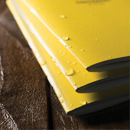 Notebook, Soft Cover, Yellow, 48 Pages, 4-5/8" W x 7" L R.M.G. Prévention