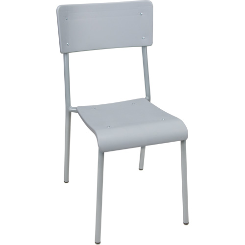 Chaises empilables Ventura, Polypropyl&egrave;ne, Hauteur 36", Capacit&eacute; 300 lb, Gris R.M.G. Prévention