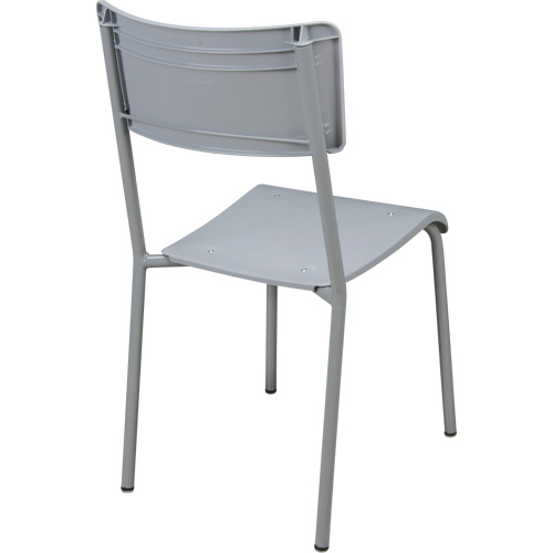 Chaises empilables Ventura, Polypropyl&egrave;ne, Hauteur 36", Capacit&eacute; 300 lb, Gris R.M.G. Prévention