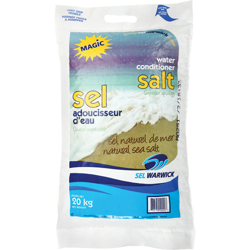 Sel adoucisseur d'eau Magic, 44,1 lb (20 kg), Sac R.M.G. Prévention