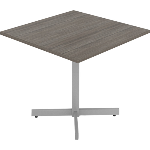 Cafeteria Table, 36" L x 36" W x 29-1/2" H, 1" Top, Laminate, Grey/White R.M.G. Prévention