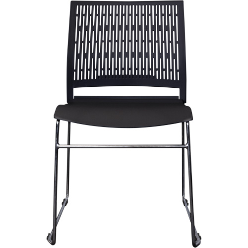 Activ Series Stacking Chairs, Polypropylene, 32-3/8" High, 275 lbs. Capacity, Black R.M.G. Prévention