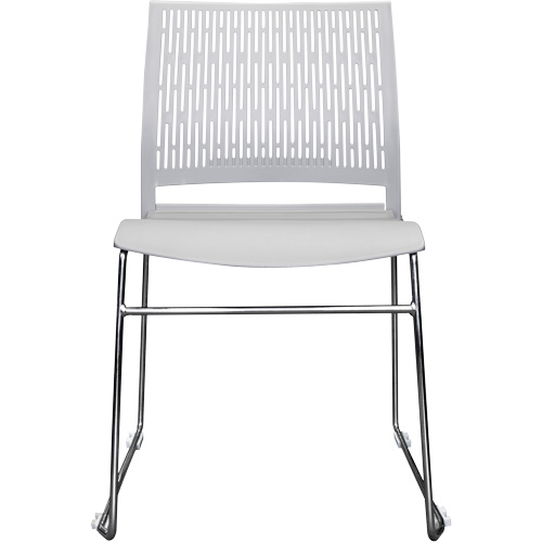 Chaises empilables s&eacute;rie Activ, Polypropyl&egrave;ne, Hauteur 32-3/8", Capacit&eacute; 275 lb, Gris R.M.G. Prévention