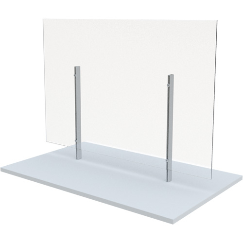Freestanding Board Mount Sneeze Guard, 36" W x 36" H R.M.G. Prévention