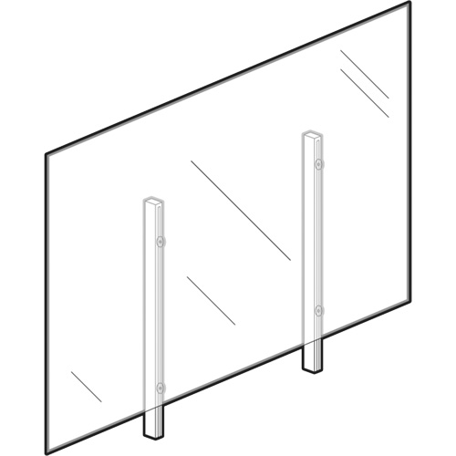 Sneeze Guard, 48" W x 36" H R.M.G. Prévention