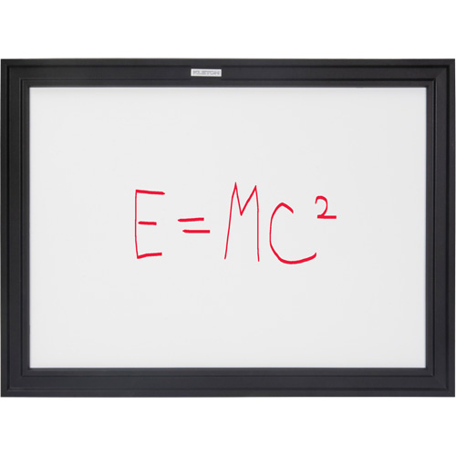Black MDF Frame Whiteboard, Dry-Erase/Magnetic, 24" W x 18" H R.M.G. Prévention