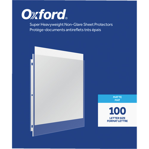 Oxford&reg; Heavyweight Non-Glare Sheet Protectors R.M.G. Prévention