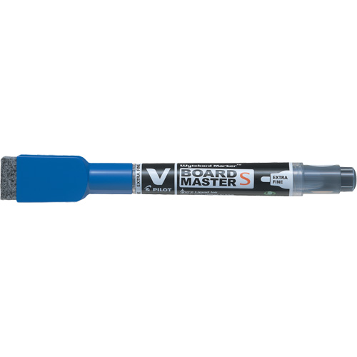 Vboard Master S White Board Marker with Eraser, Blue, Fine Tip R.M.G. Prévention